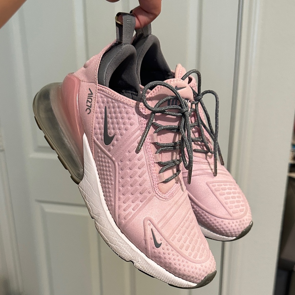 Nike Pink and Gray Athletic Shoes with Air Max